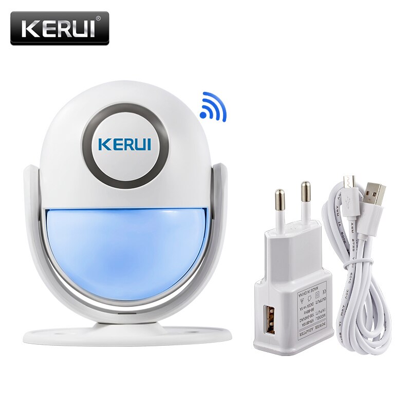KERUI Alarm Systems Security Alarm Burglar Infrared Motion Sensor Detector 120DB Welcome Door Bell Host WIFI Alarm System Kit: WIFI WP7 host / US Plug