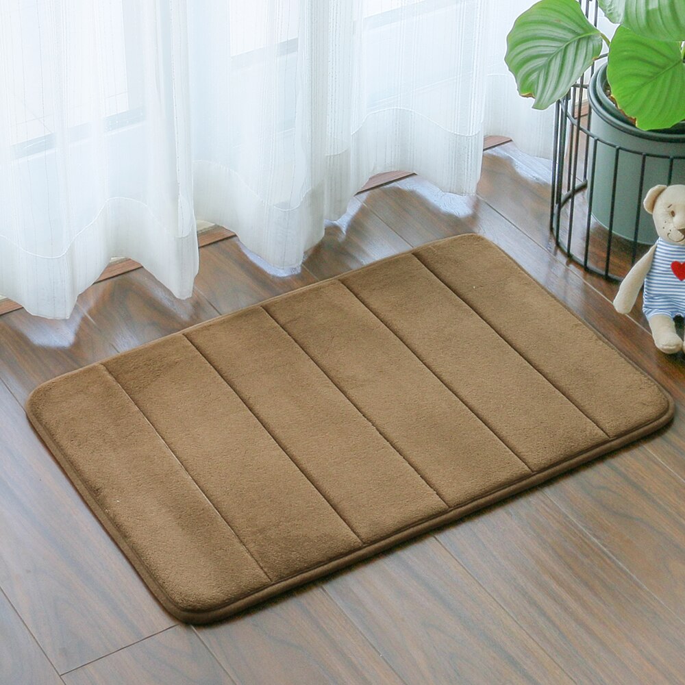 40X60Cm 50X80Cm Effen Kleur Spons Antislip Badkamer Matten Pvc Rug Douche Voor floor Mat Streep Badmat