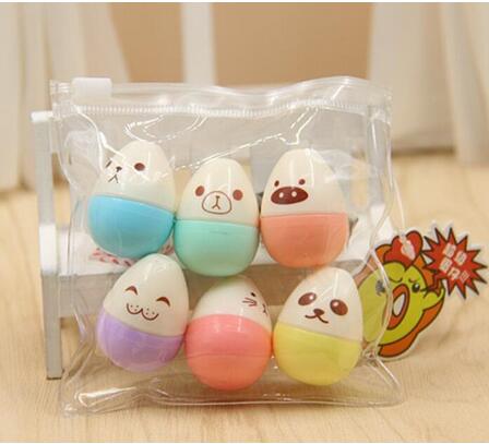 6 unids/lote lindo Punto de marcadores Kawaii 6 colores dibujo marcadores para el de los niños de la escuela: 4