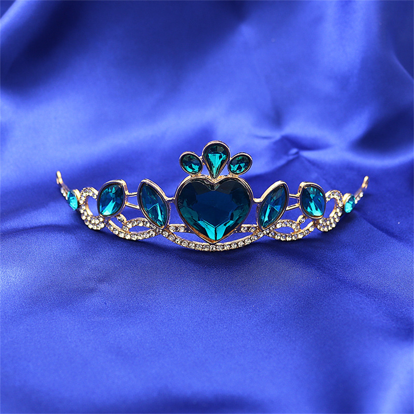 Tiaras y coronas de boda para novia, diadema de princesa con diamantes de imitación brillantes, joyería para el cabello para de cumpleaños para mujeres y niñas, diademas de cristal