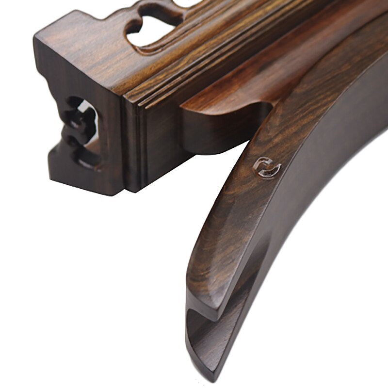 Sword Stand Solid Wood Sword Display Katana Stand Holder Crescent Shape for General Swords