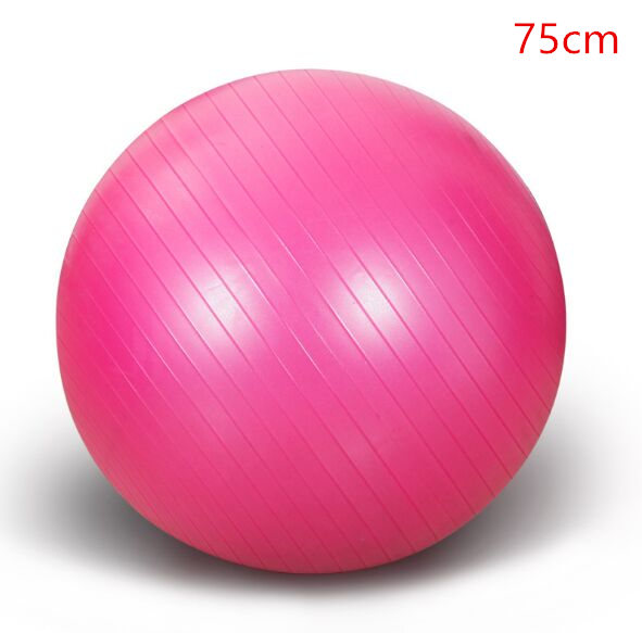 Sports Yoga Balls Bola Pilates Fitness Gym Balance Fitball Exercise Pilates Workout Massage Ball 45cm 55cm 65cm 75cm: 75cm Pink