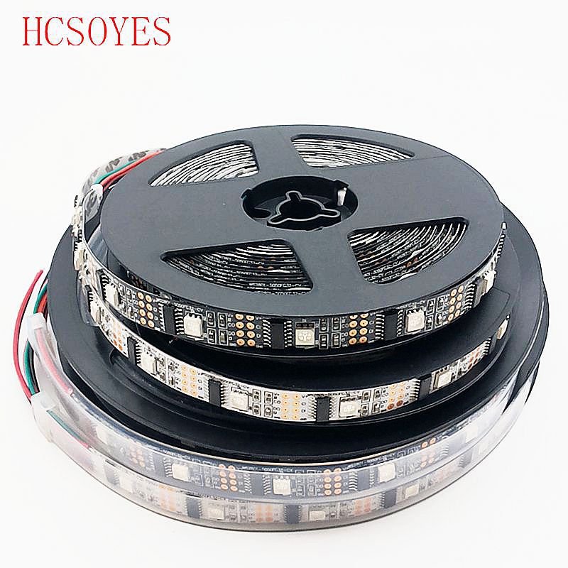 DC5V 1 M/3 M/5 M ws2801 Externe 2801 ic Individueel adresseerbare 5050 smd rgb strip 32 leds/m Arduino ontwikkeling ambilight TV