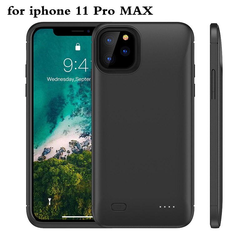10000Mah Power Bank Voor Iphone 6 6S 7 8 Plus 12 Pro Max Batterij Oplader Voor Iphone X Xs Xr 11 Pro Max 12Mini Opladen Case: Black i11 Pro MAX