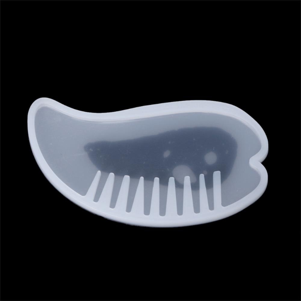Moldes de resina epoxi de molde de Peine de silicona transparente 3D para DIY, herramientas de fabricación de joyas, suministros de artesanía a mano