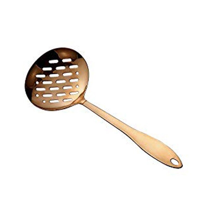 1pc titanpläterade rostfritt stål matlagningssked spade kökssats hem kök kök matlagning verktygssats cocina utensilios: Durkslag