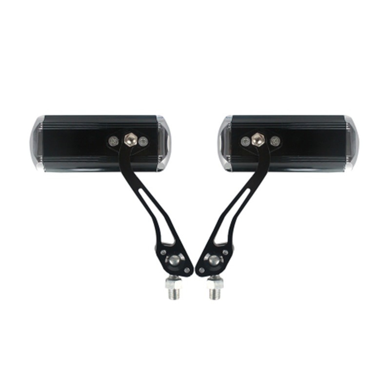 2Pcs 360 ° Graden Draaibare Fiets Achteruitkijkspiegel Mountain Racefiets Lichtgewicht En Onbreekbaar Hoge Sterkte Zonder Clip: black