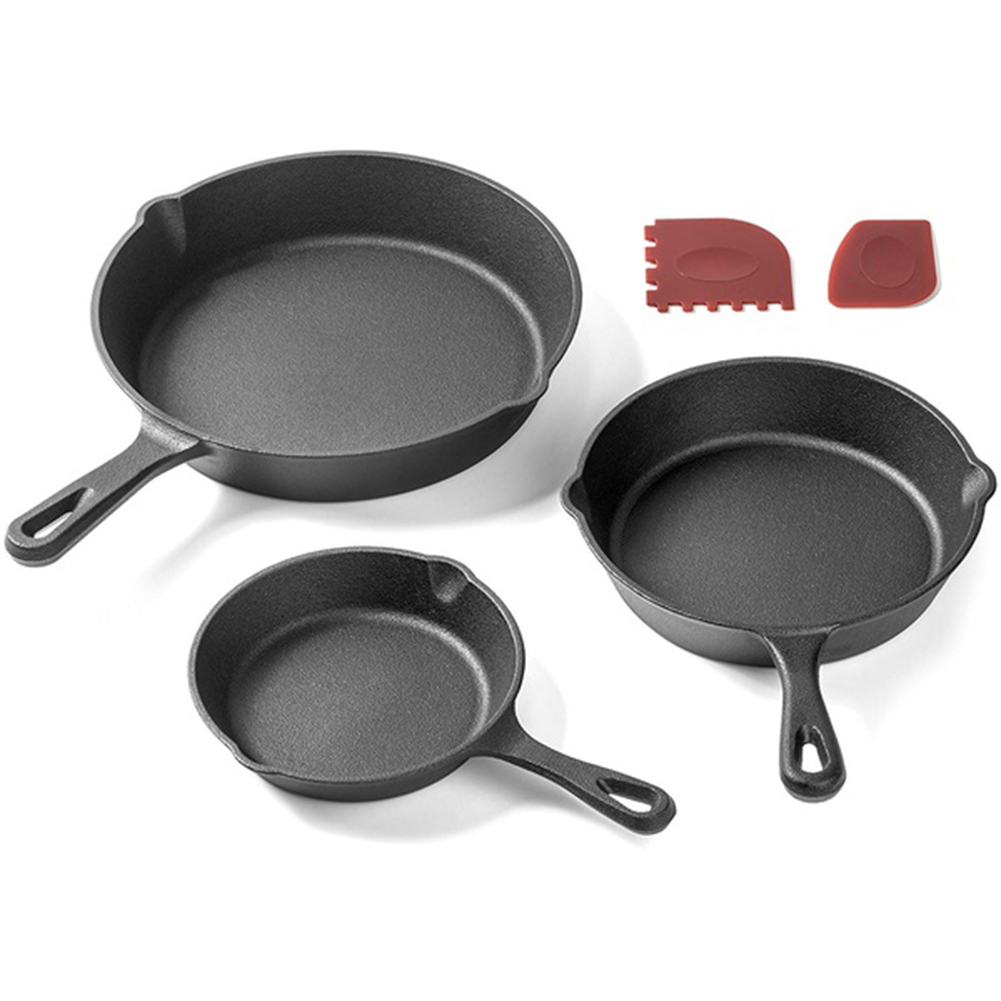 Gjutjärnspanna non-stick stekpanna kokgryta restaurang kock kokkärl stekpanna non-stick matlagning frukost