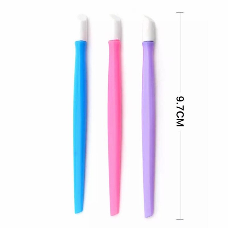 Soft Nail Cuticle Pusher Plastic Rubber Roze Kleur Nail Gereedschap Set Nail Art Manicure Accessoires