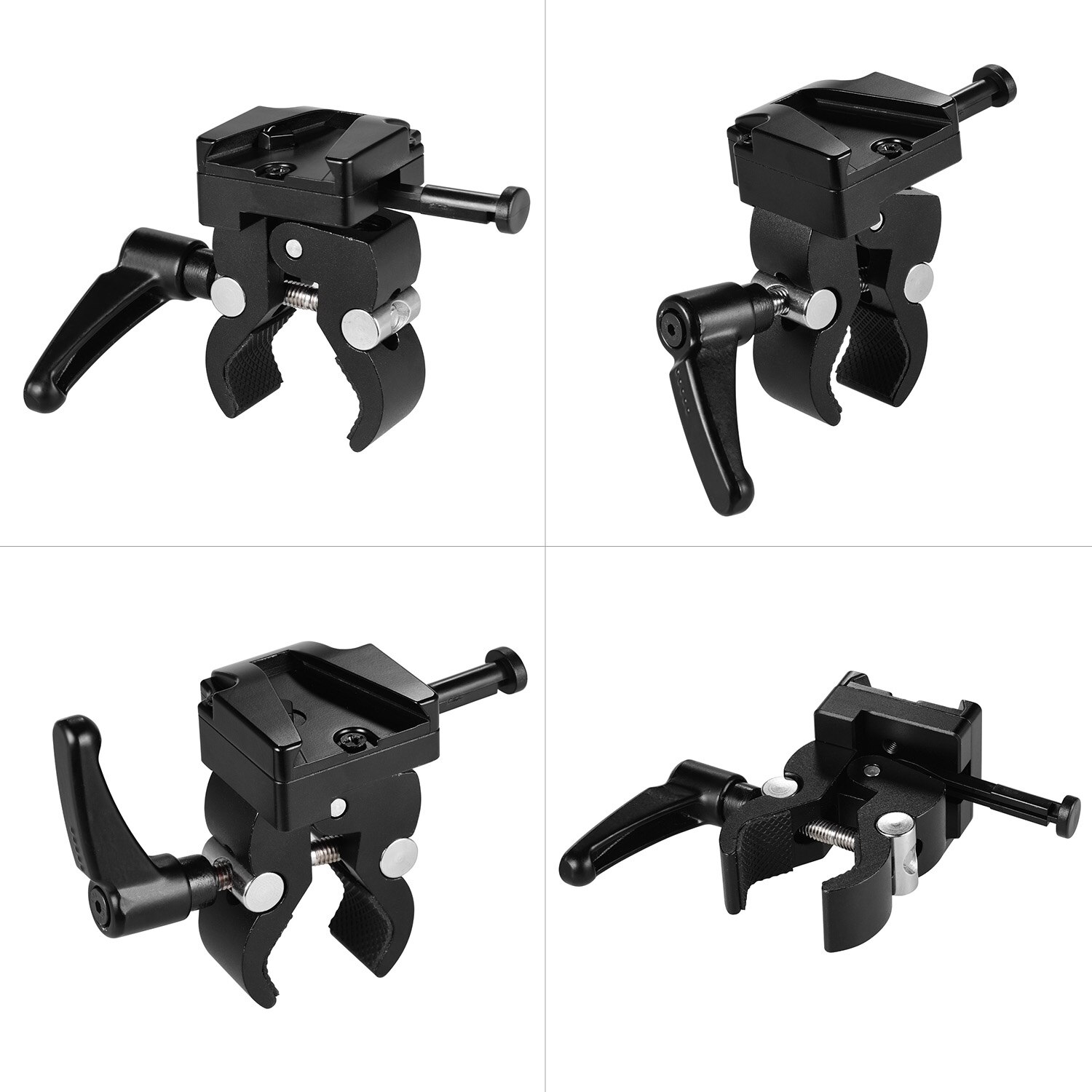 V-Mount Battery Adapter with Clamp for Mounting to Light Stand Tripod 1.2Kg Load Capacity
