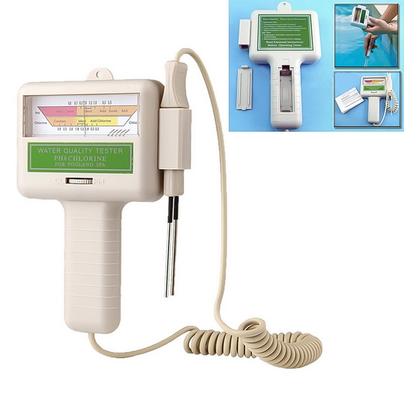 Chlorine Water Monitor Meter Portable Home Swimming Pool Aquarium PH Meter Test Tools PC-101 PH Tester Portable CL2#2^1