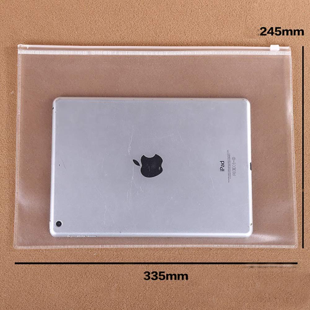 4 tamanho Transparentes Sacos De Arquivo Zíper A4/B5/A5/A6 Tamanho À Prova D' Água Bolsa de Arquivo de Documento de viagem de Negócios bolsa de armazenamento: 245X335MM A4-1