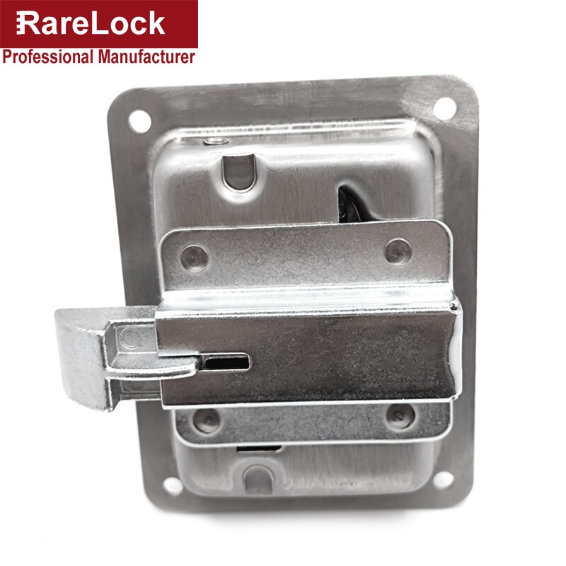 Stainless Steel Flat Plate Lock Engineering Mechanical Equipment Vehicle Trailer Toolbox Cabinet Door Lock Rarelock MA066 E