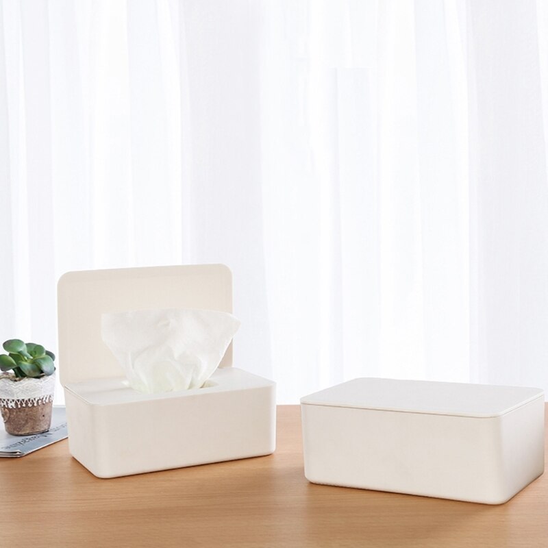Wet Tissue Box Desktop Seal Baby Wipes Paper Dispenser Napkin Storage Holder Lid