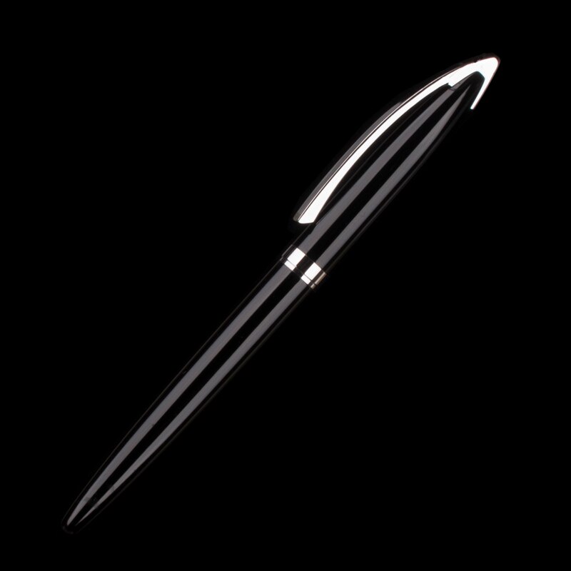 Stylo-plume en métal noir, stylo-plume fin 0.5mm de Style frais et à la , belles couleurs pour le bureau, l'école, la maison, boîte