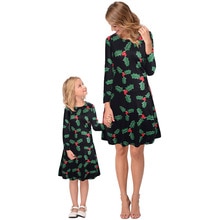 Moeder Dochter Kerst Jurken Meisjes Party Jurken kostuums Mama En Me Kleding Familie Bijpassende Kleding Vestidos
