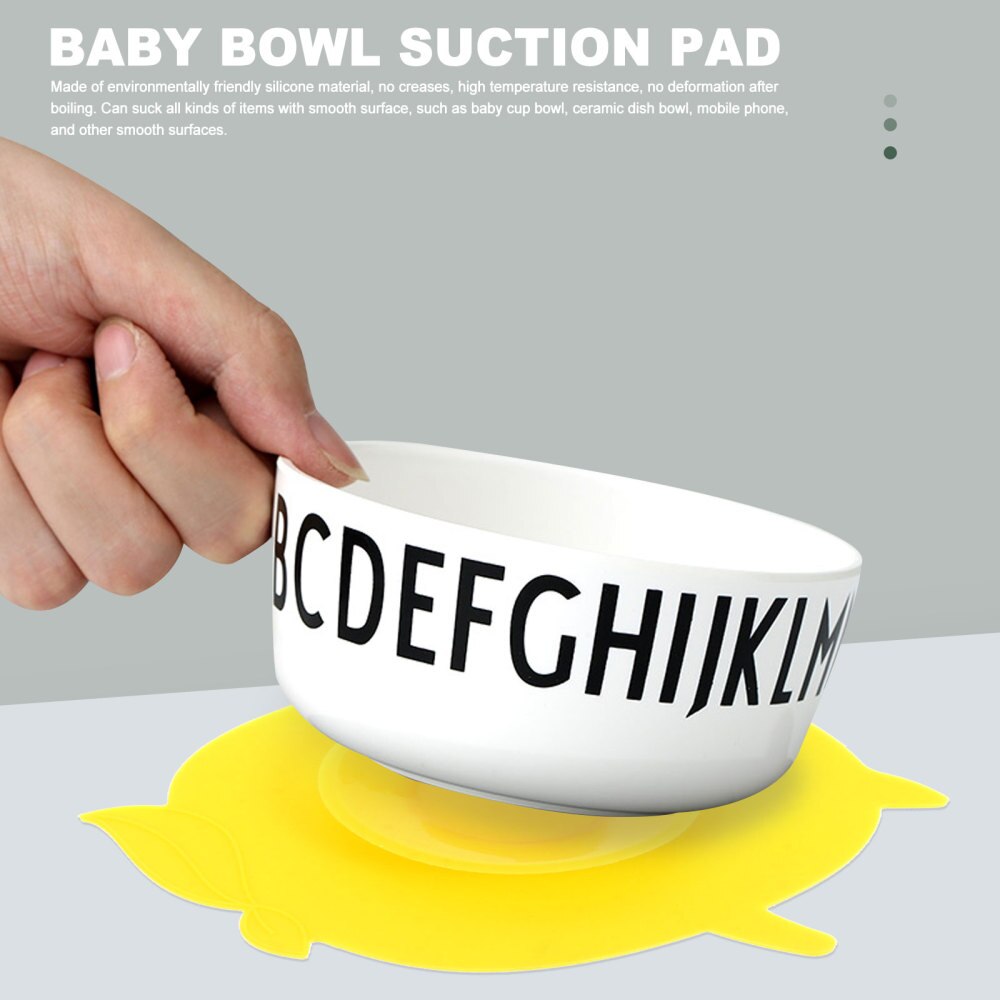 1pc Silicone bébé alimentation napperon ventouse anti-dérapant bébé vaisselle bol tapis