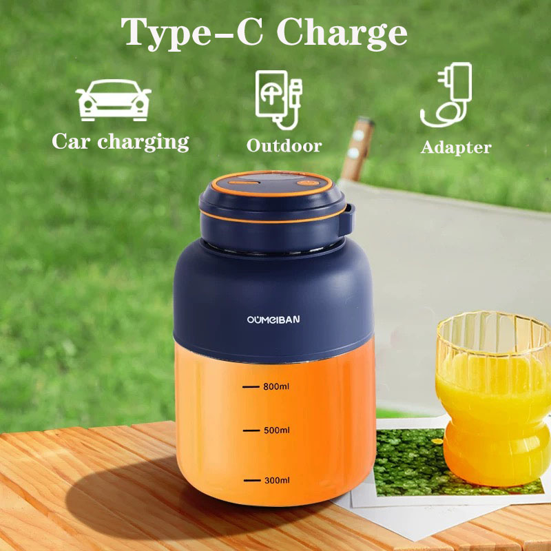Exprimidor eléctrico multifuncional portátil para el hogar, exprimidor de frutas con carga USB, máquina para beber y beber al aire libre