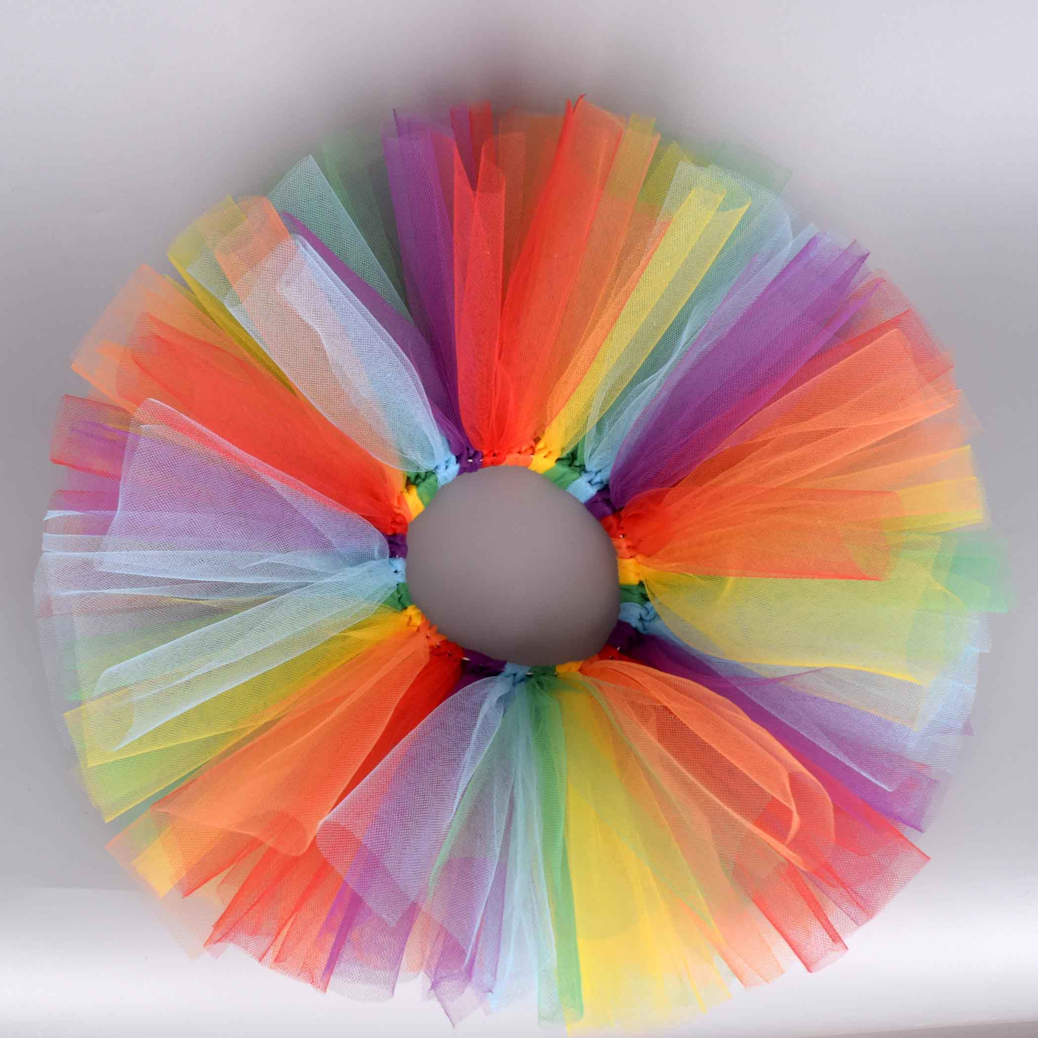 Regenboog Pluizige Tutu Rok Baby Verjaardagsfeestje Tulle Rok Pasgeboren Doop Kostuum Meisjes Zomer Rok Foto Props Cake Smash: 6m