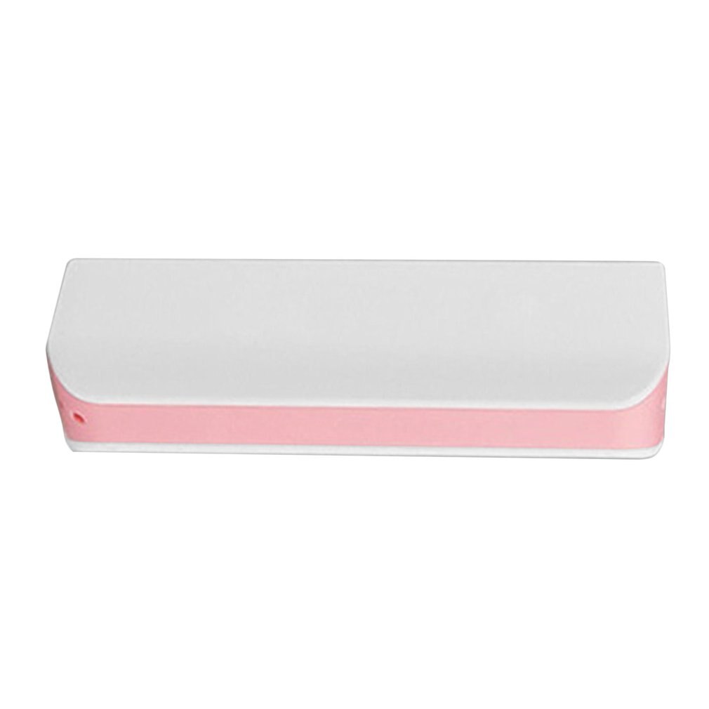 Power Bank Shell Gratis Lassen Usb-poorten Power Bank Pcb Charger Case Diy Kits Aangedreven Door 2600Mah 18650 Batterij: pink