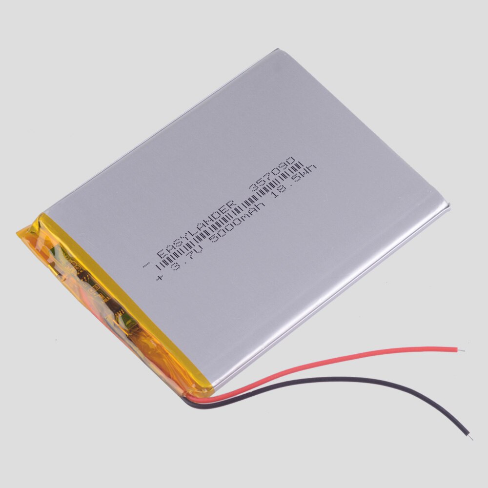 Batterie li-po 5000 mAh pour tablette pc, haute capacité 357090 3.7v, pour avion KUBI U25GT Digma 7700T 4G PS1127PL