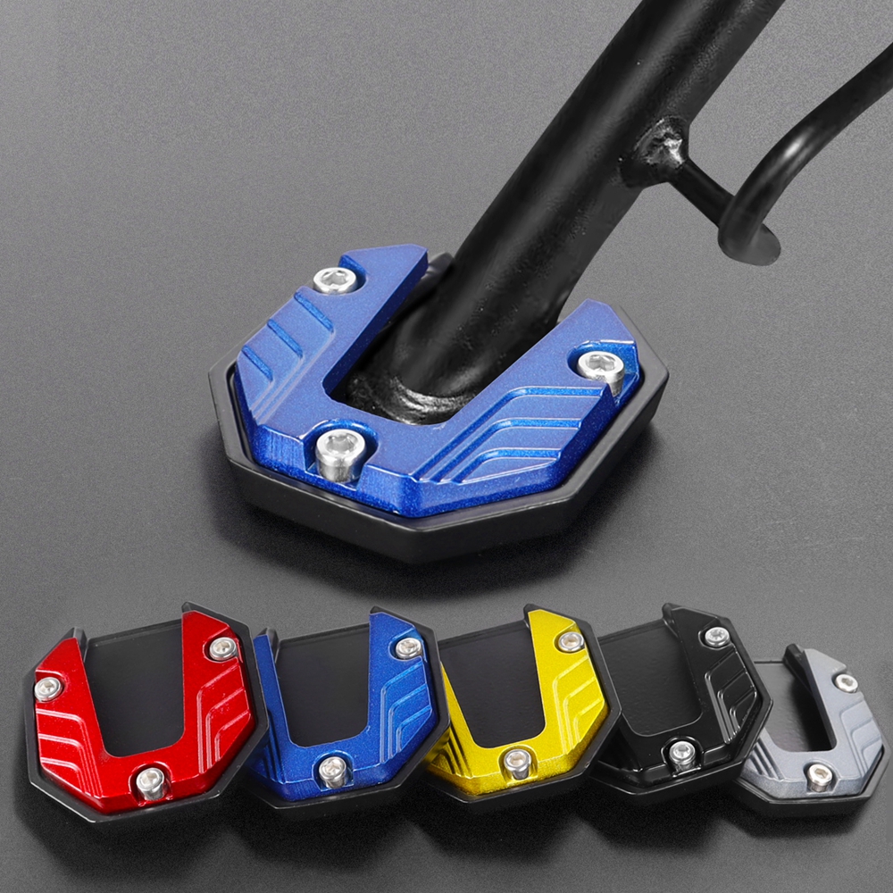Universele Scooter Motorcycle Bike Kickstand Extender Voet Zijstandaard Extension Pad Ondersteuning Plaat Antislip Vergrote Basis