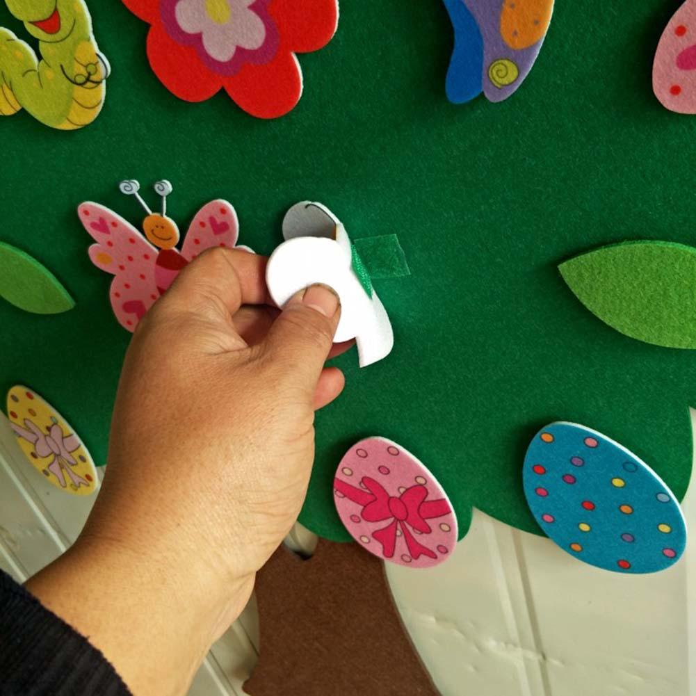 Pasen kinderen diy vilten hanger kinderkamer cartoon wanddecoratie hanger educatief speelgoed voor kinderen