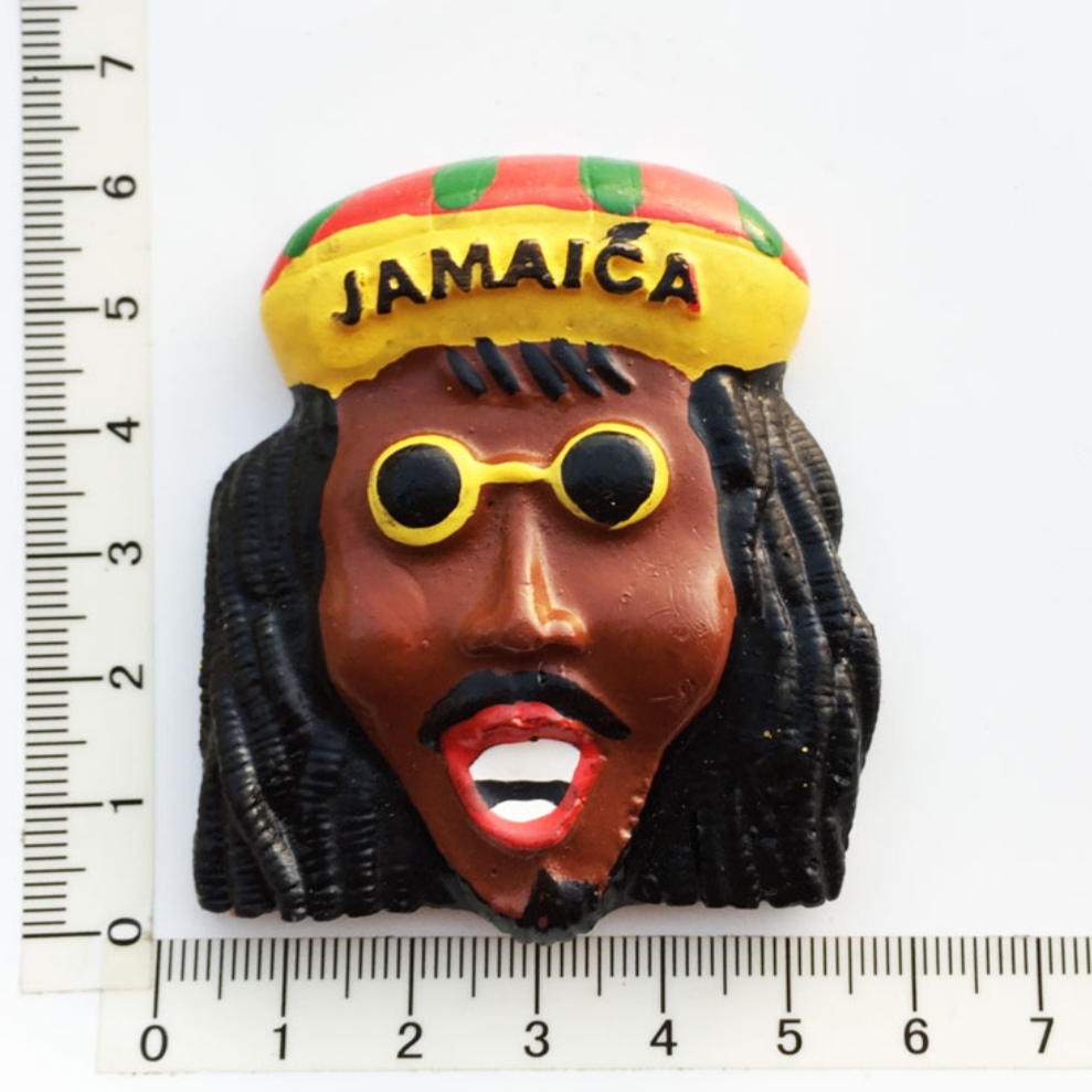 North America Jamaica 3D Fridge Magnets Tourist Souvenir Decoration Articles Handicraft Magnetic Refrigerator Collection: AJM21110005