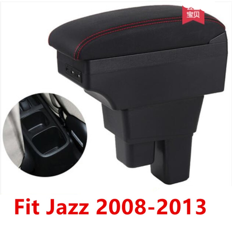 Centre Console Storage Box Armrest For Honda Fit Jazz Arm Rest
