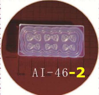 3D sculpture Silicone moule ongles estampage camélia/coquille/nœud papillon/étoile motif bricolage UV Gel acrylique cristal ongles modèle AI 12 Style: AI-46-2