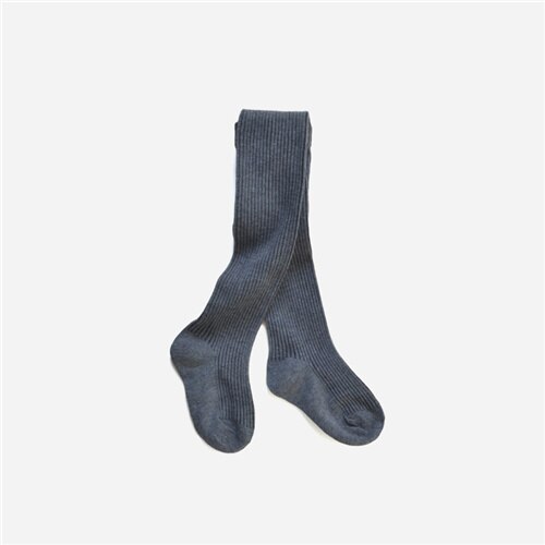 Juríadka meia-calça infantil feminina de algodão, meia-calça feminina de malha macia e sólida para bebê, branca e preta apertada, primavera e outono: XL for 8-10Years / Cinza escuro