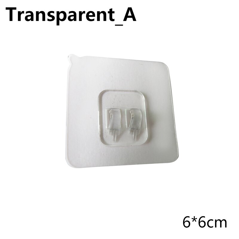 4 stuks plastic haken voor thuis, waterdichte klevende haak voor keuken, badkamer, plank, sticker, muur, sterke klevende haak, hanger: 1