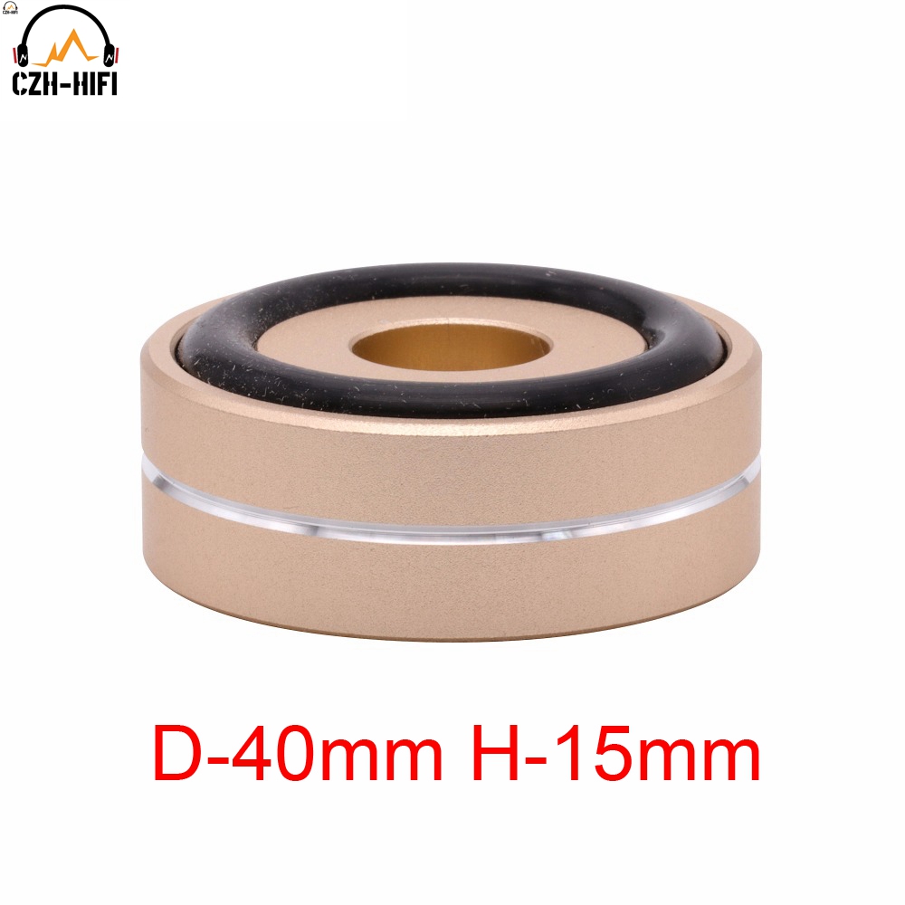 1pc 40mm Machined Full Aluminum Amplifier Feet PC Chassis Speaker Cabinet Isolation Stand Base AMP DAC Turntable Pad Cone