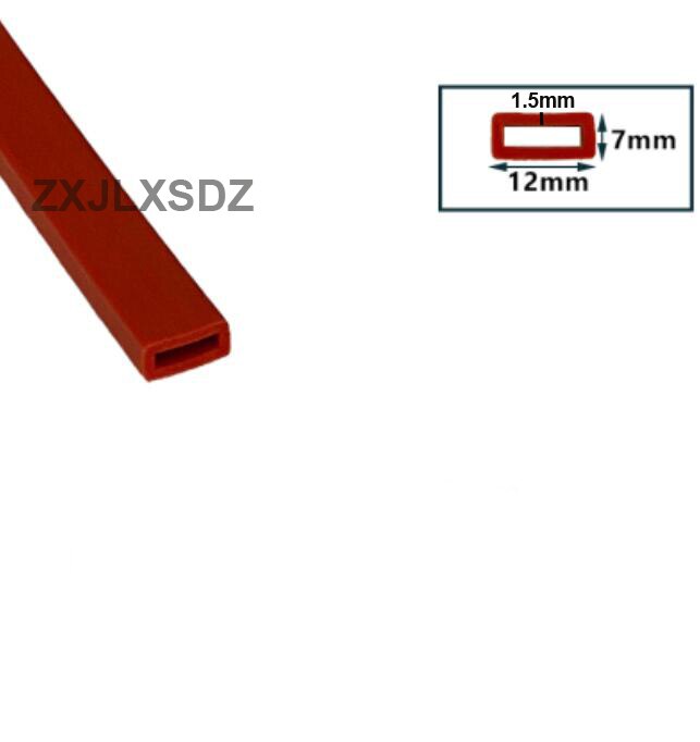 Silicone square tube sleeve high temperature resistant package profile hollow square tube silicone square sealing strip: Type 3