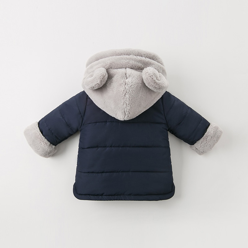 Veste à capuche éclair pour enfants | DB11631 dave, bella, veste de la marine pour bébés garçons, manteau à fermeture éclair