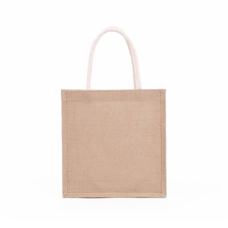 Frauen Jute Burlap Tote Tasche Große Wiederverwendbare Taschen mit Griffen Beute Einkaufen Handtasche Strand Reise Lagerung Veranstalter