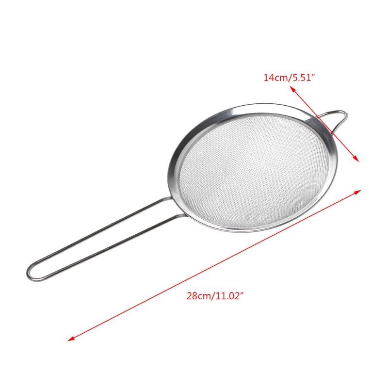 Kök rostfritt stål mjöl te sil sil durkslag sil filter sil: 5 a 70367-14