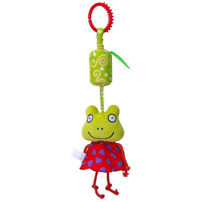 Multi-stil Cartoon Baby Wiege Sitz Bett Hängen Spielzeug Tragbare Reise Baby Hängen Glocken Spielzeug Rasseln Für Babybett hängen Spielzeug: frog