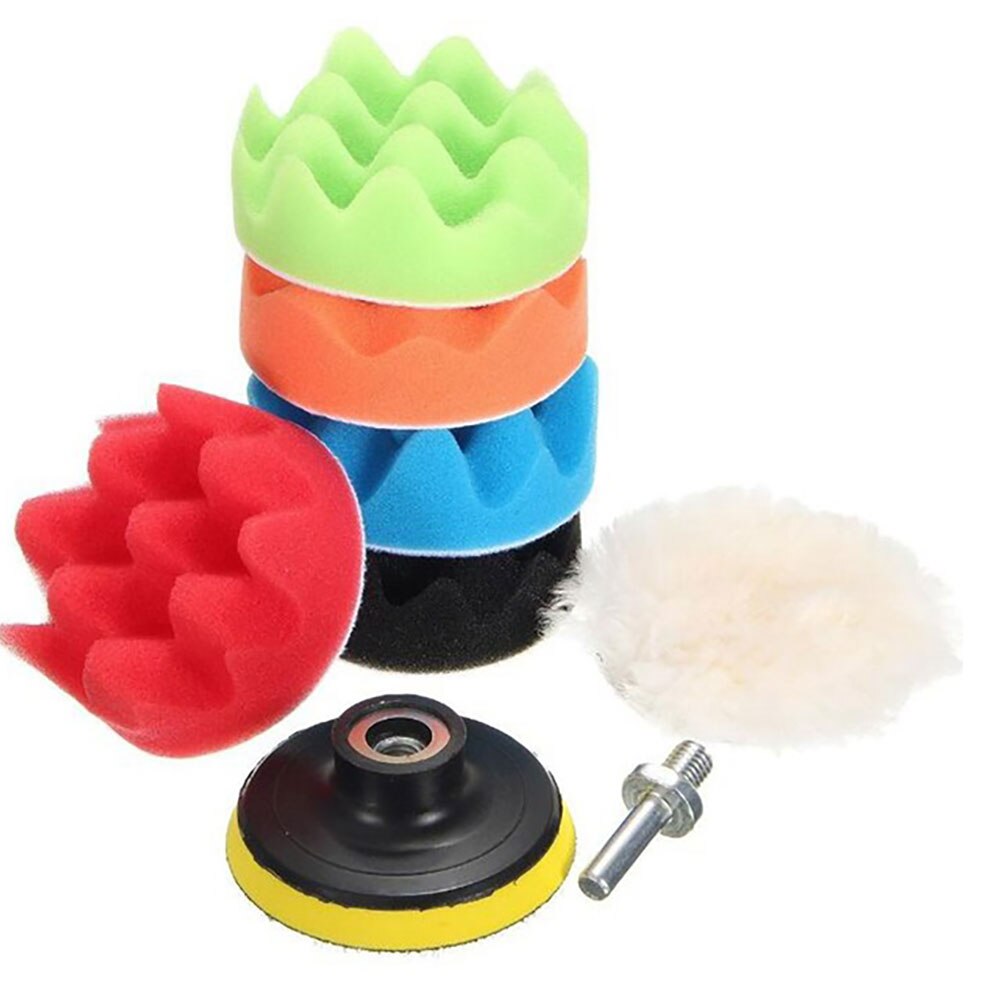 31PCS 3 inch Universal Car Buffing Sponge Durable Portable 8/12/22 PCS Waxing Set Polisher Truck Car Polisher Sponge: 8pcs