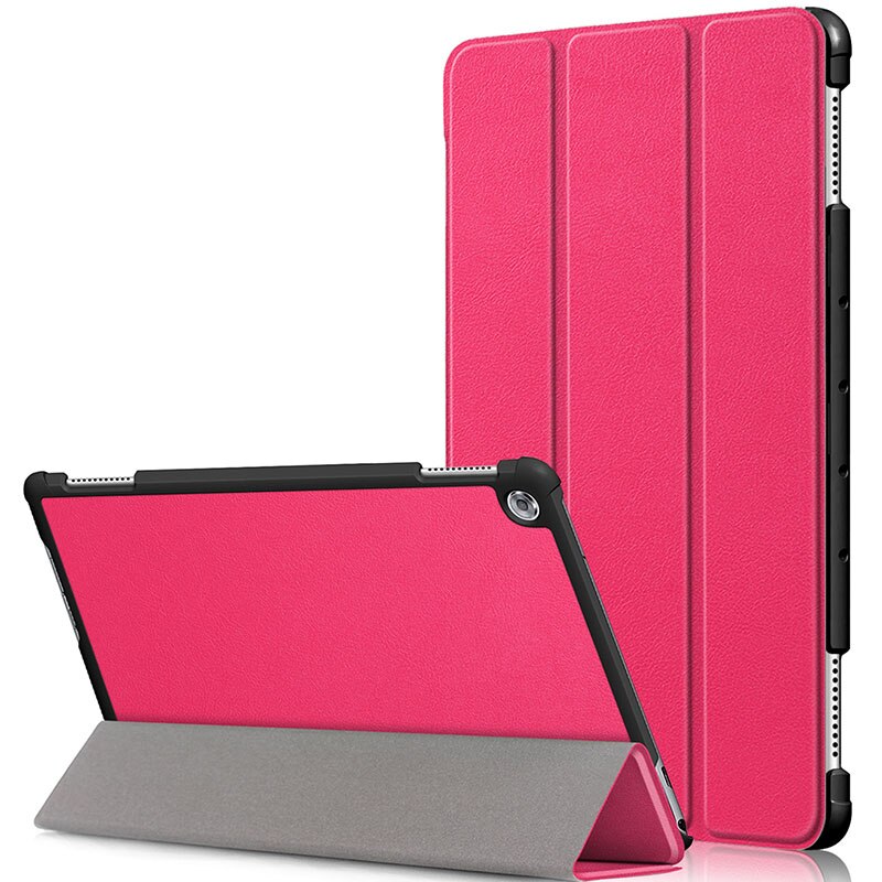 Case for Huawei MediaPad M5 Lite 10 BAH2-W19/L09/W09 Ultra Slim Pu Leather Smart Stand Cover for Media Pad M5 Lite 10.1" Case: rose for M5 Lite 10