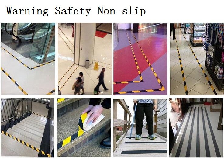 Nattfluorescerende sklisikker selvklebende pvc varseltape for trappegulv
