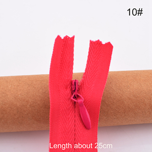 3 # Nylon Spoel Rits, 12 Stks/partij, Lengte 28 Cm, Voor Kussen, Jurk, Tassen, broek Kant Onzichtbare Rits, Rok, Diy Handgemaakte Accessoires: NO.10 12PCS