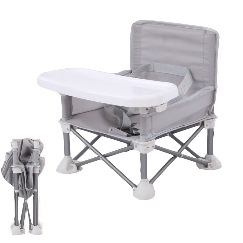 Foldbar bærbar baby spisestol med plade sikkerhedssele kid strandstol camping barn hyggelig fodring sofa sæde stol udendørs