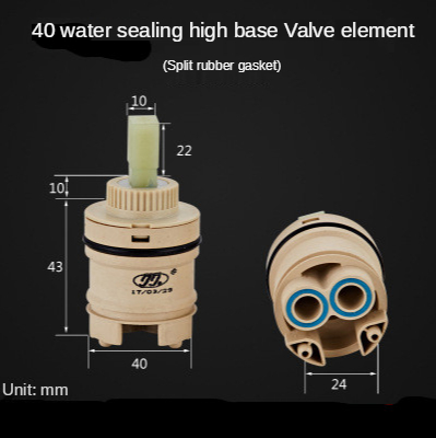 For Kitchen Bathroom Faucet Replacement Accessories Faucet Mixing Valve Faucet 1 Pack 35/40mm Replacement Ceramic Cartridge: I