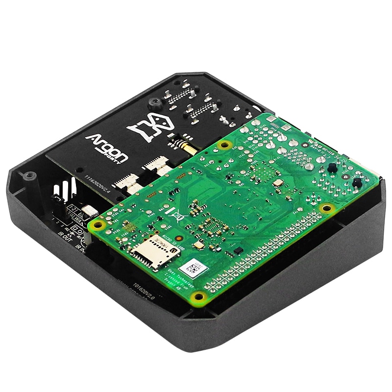 Raspberry  pi 4 aluminium kasse argon one  pi 4 v2 kasse aktiv passiv køling metal skal strømafbryder til raspberry  pi 4 model b