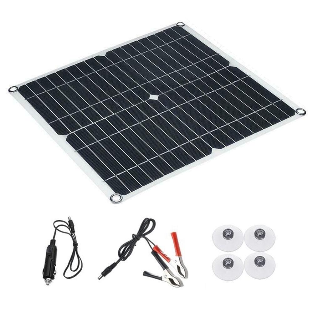 Solar Panel Car Charger Solar Panel USB 20W 280*280mm Home Improvement Toys Part Powered Monocrystalline Silicon DIY