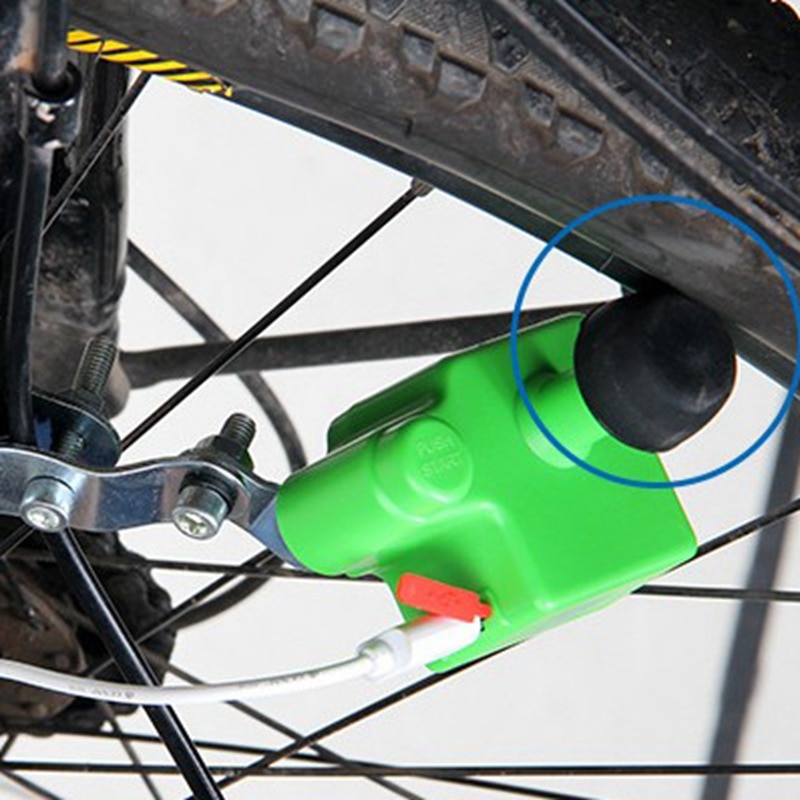 Equipo de conducción nocturna para bicicleta, generador eléctrico para montar en bicicleta, con dinamo móvil USB, salida DC 5V-1A, batería integrada de 1000mAh
