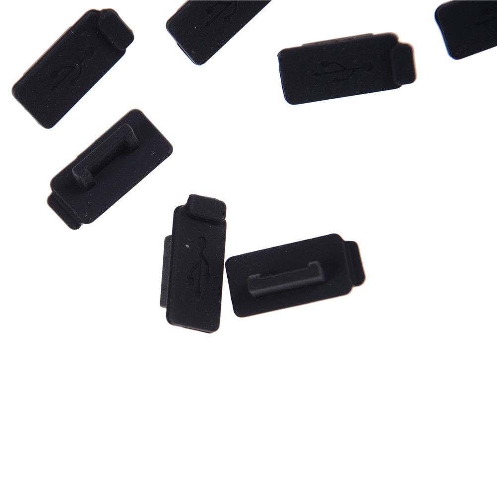 thumbnail image 2 of Keep Your Ports Clean With 5-Pack USB Dust Plugs (Black, White & Clear) 2 of 6
