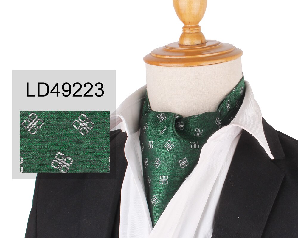 Cravate Paisley en Polyester pour homme, motif Floral, en cachemire, pour mariage, en Polyester, Jacquard, de luxe: LD49223