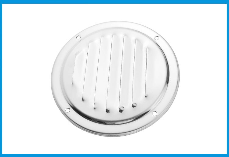 2 Stuks Marine Grade Roestvrij Staal 316 Boot Marine Ronde Air Vent Luifel Vent Grille Ventilatie Louvered Ventilator Grill Cover